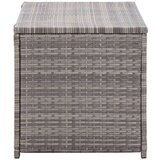 vidaXL Vrtna škatla poli ratan 100x50x50 cm siva, (20579941) | Shoptok.si