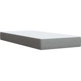 vidaXL Box spring postelja z vzmetnico svetlo siva 80x200 cm blago | Shoptok.si