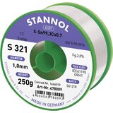 Stannol S321 2\,0% 1\,0MM SN99CU0\,7CD 250G spajkalna žica\, neosvinčena neosvinčeni\, tuljava Sn99\,3Cu0\,7 ORH1 250 g 1 mm, (20395341) Cene