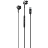 EGG USB-C črne žične ušesne slušalke
