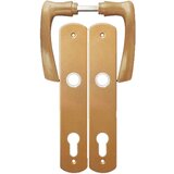 Madras doo Beograd Kvaka VANDA za drvena vrata CILINDAR, plastificirana BRONZANA BANE (1600.92.249) | ePonuda.com