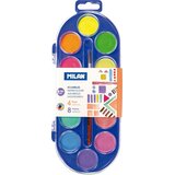  Boje vodene fi30 1/12 pvc MILAN 4 fluo + 8 metal boja s kistom | shoptok.hr