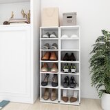 The Living Store Omarica za čevlje 2 kosa bela 27,5x27x102 cm inženirski les - Omara Za Čevlje, (21434966) Cene