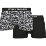 Urban Classics Organic Boxer Shorts 2-Pack Detail aop+black | shoptok.hr