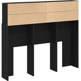  Glava kreveta s ormarićem Crni hrast 120x19x103.5 cm Konstruirano drvo | shoptok.hr