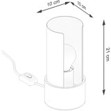 Nice Lamps Bijela stolna lampa (visina 21 cm) Aurea – | shoptok.hr