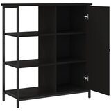  Komoda crna 70 x 30 x 80 cm od konstruiranog drva | shoptok.hr