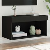  The Living Store TV omarica z LED lučmi črna 60x30x30 cm - TV Omarica, (21499207) Cene