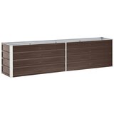 vidaXL Visoka greda pocinkano jeklo 240x40x45 cm rjava Cene