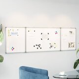  Magnetna bijela ploča sklopiva 160 x 60 x 1,7 cm aluminijska | shoptok.hr