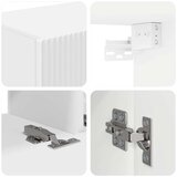  Set TV komoda Zidne 4 pcs Bijelo Konstruirano drvo | shoptok.hr