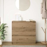  Komoda boja hrasta artisan 80x35x76 cm konstruirano drvo | shoptok.hr