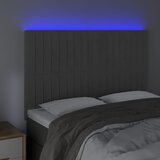  LED uzglavlje tamnosivo 144x5x118/128 cm baršunasto | shoptok.hr