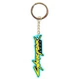 cyberpunk 2077 logo pvc keychain multicolor