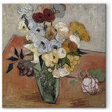  Slika - Vincent Van Gogh – Stilllife with Japanese vase roses and anemones 60x60 Premium Print | shoptok.hr