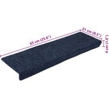  Prostirke za stepenice samoljepljive 10 kom 65x21x4 cm antracit pravokutni rub | shoptok.hr
