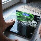  Digitalna steklena osebna tehtnica do 150kg LCD narava Slike