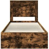  Krevetna konstrukcija s ladicama Dimljeni hrast 90 x 190 cm | Shoptok.si