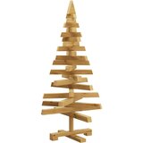 vidaXL Božična drevesa z stojalom Rjava 90 cm Trdna borovina | Shoptok.si