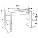 Hanah home Çinar - white white study desk | Eponuda.com