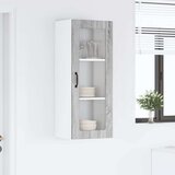 vidaXL Stenska kuhinjska omarica s polico Siva Sonoma 40 x 31 x 100 cm | Shoptok.si