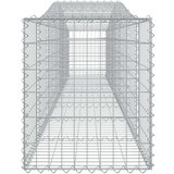  Obokana gabionska košara 10 kosov 400x50x60/80cm cinkano železo, (20757761) | Shoptok.si