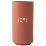 Design Letters ružičasta porculanska vaza Love, visina 11 cm