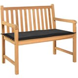  Jastuk za vrtnu klupu crni 120 x 50 x 3 cm od tkanine Oxford | shoptok.hr