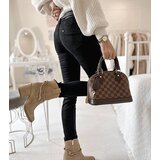 Gemre Black fabric trousers with a belt Sylvain | Shoptok.si