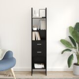 vidaXL Ormarić za knjige Crni hrast 40 x 35 x 180 cm Konstruirano drvo | shoptok.hr