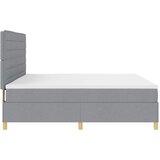  s opruga kutije Svijetlo siva 200 x 200 cm tkanina | shoptok.hr