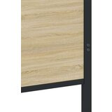 vidaXL Kovinski posteljni okvir brez vzmetnice sonoma hrast 150x200 cm | Shoptok.si