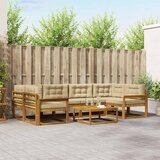  Set vanjskih sofa 7 pcs Prirodna i bež | shoptok.hr