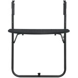 Viseći balkonski stol crni 60 x 64 x 83,5 cm plastični | shoptok.hr
