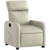 Maison Chic Počivalnik - Relax naslanjač krem umetno usnje, (22040405) | Shoptok.si