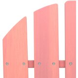  Vrtni dvosjed Adirondack od jelovine s otomanom ružičasti | shoptok.hr