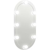 vidaXL Ogledalo z LED lučkami 80x40 cm stekleno ovalno, (20919539) | Shoptok.si