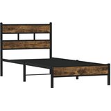  Metalni okvir kreveta bez madraca boja hrasta 107x203 cm | shoptok.hr