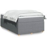  Krevet s oprugama i madracem svjetlosivi 120x190 cm od tkanine | shoptok.hr