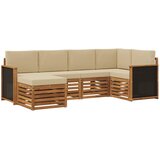 vidaXL Kotna sedežna garnitura z blazino 5 pcs Naravna, (5000283820) | Shoptok.si