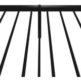  Metalni okvir kreveta uzglavlje i podnožje crni 107x203 cm | shoptok.hr