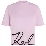 Karl Lagerfeld Majica lila / crna