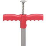 vidaXL Odstranjivač korova crveno-sivi 93 5 cm čelik obložen prahom | shoptok.hr