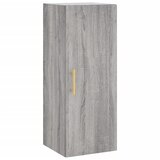  Visoka komoda siva sonome 34,5x34x180 cm od konstruiranog drva Slike