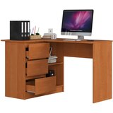 AKORD B16 Kotna Pisalna Miza, Leva Izvedba, Jelša, (5000332962) | Shoptok.si