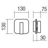  Redo 01-4473 - LED zidna svetiljka QUDA LED/6W/230V+LED/3W CRI 90 bronzana | Eponuda.com