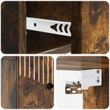  Stenski nočni omarici 2 pcs Dimljen hrast 34,5 x 33 x 20 cm, (5000209493) | Shoptok.si