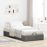 vidaXL okvir za krevet bez madraca tamnosivi 90x200 cm od tkanine | shoptok.hr