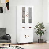  The Living Store Visoka omara bela 69,5x34x180 cm inženirski les - Visoka Omara, (21441924) | Shoptok.si