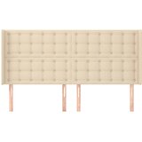  Uzglavlje s ušima krem 163x16x118/128 cm od tkanine | Eponuda.ba